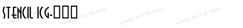 Stencil ICG字体转换
